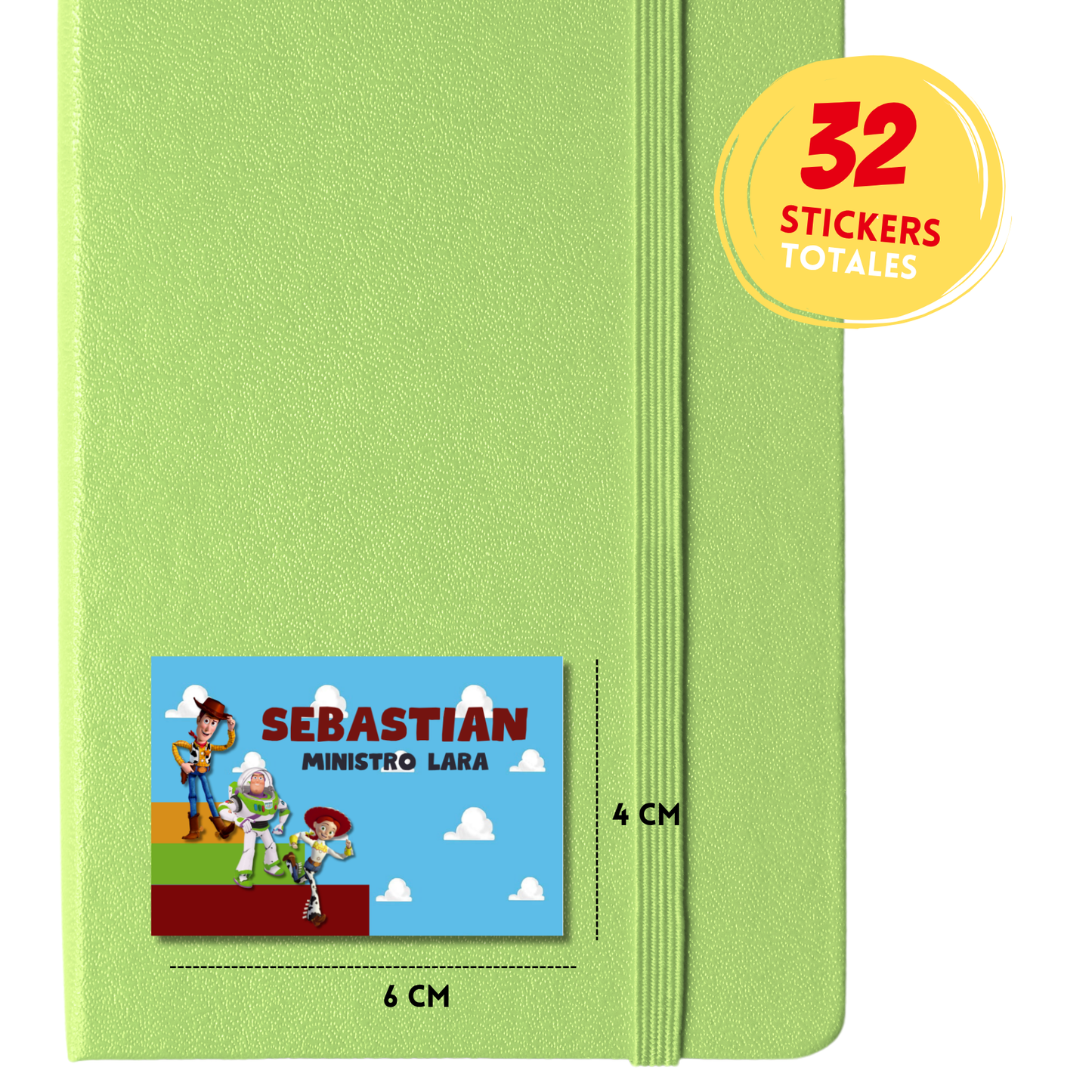Toy Story Etiquetas Escolares Personalizadas Libretas, Libros y Lápices