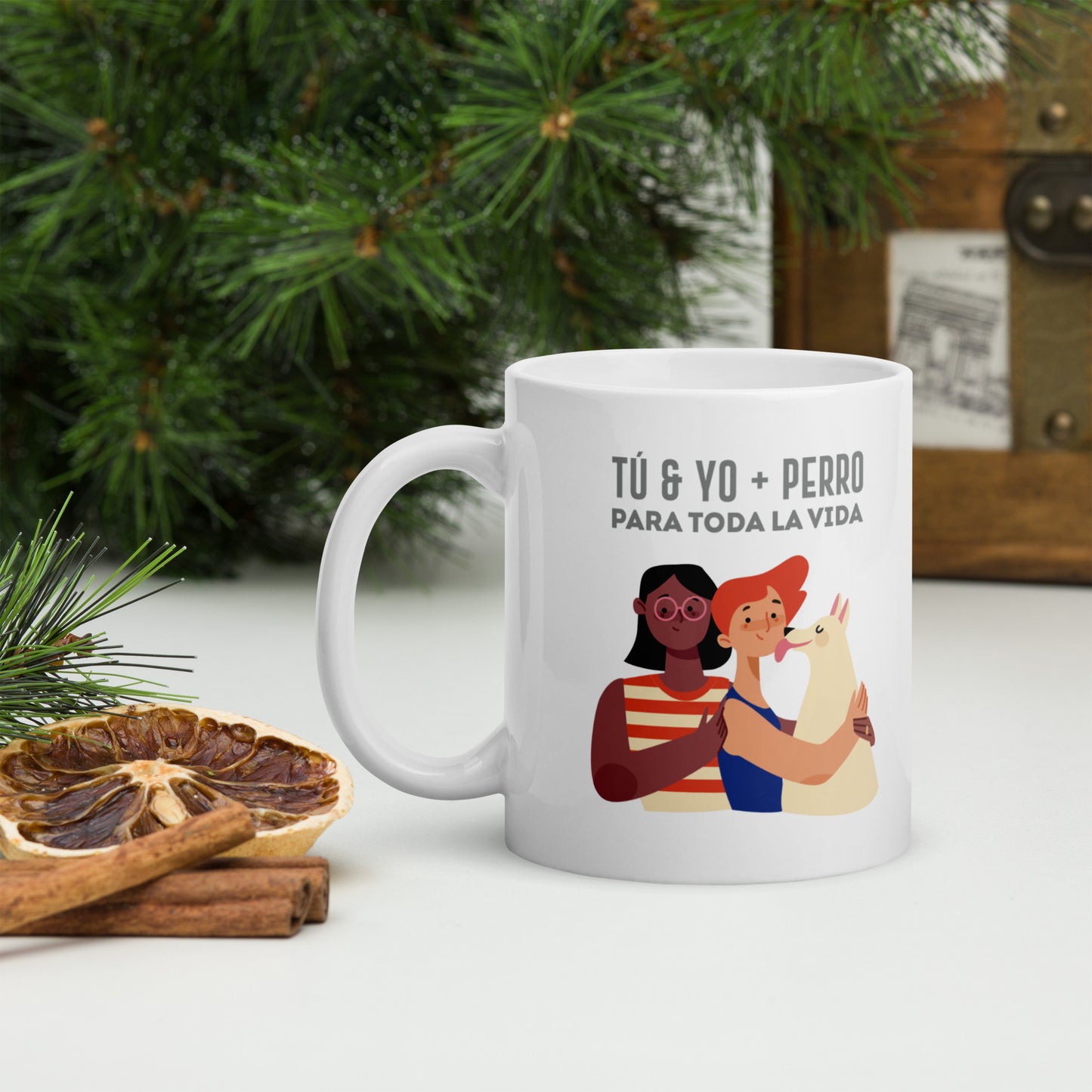 Tú & Yo + Perro Para Toda La Vida Taza