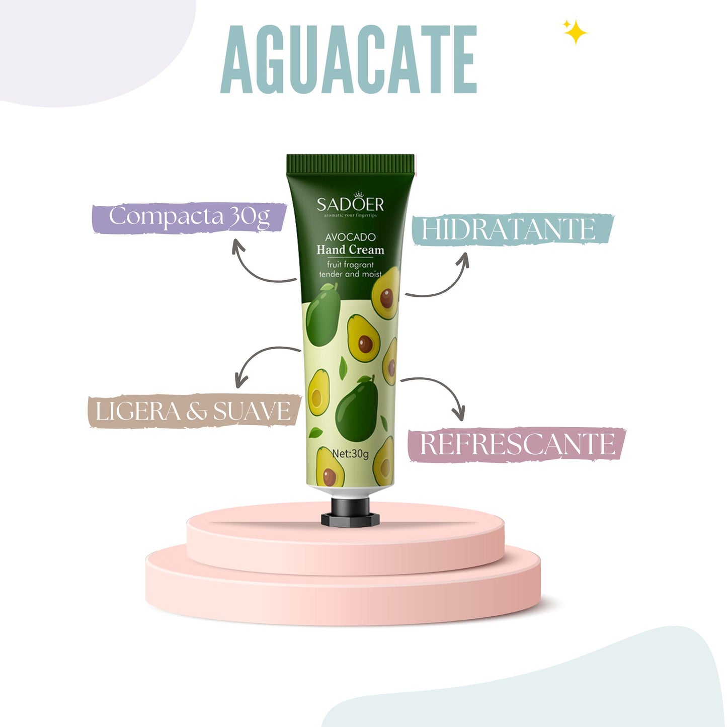 Avocado Aroma Pocket Hand Cream: Quick and Portable Hydration