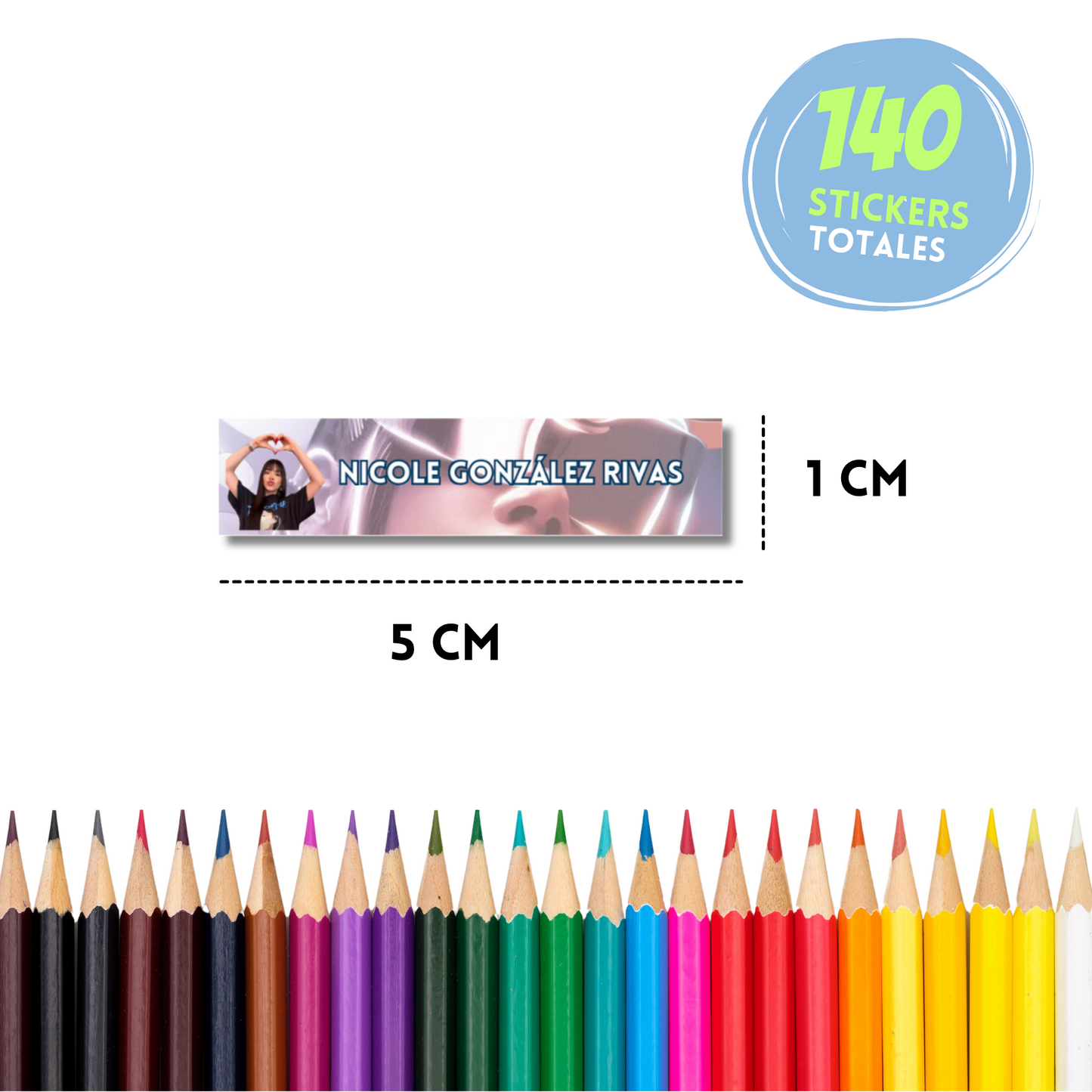 Ajolotito Personalized School Labels Notebooks, Books and Pencils 