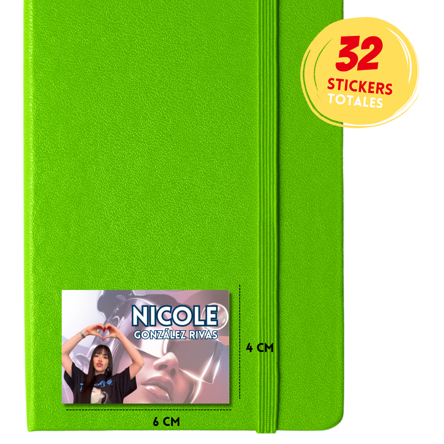 Ajolotito Personalized School Labels Notebooks, Books and Pencils 