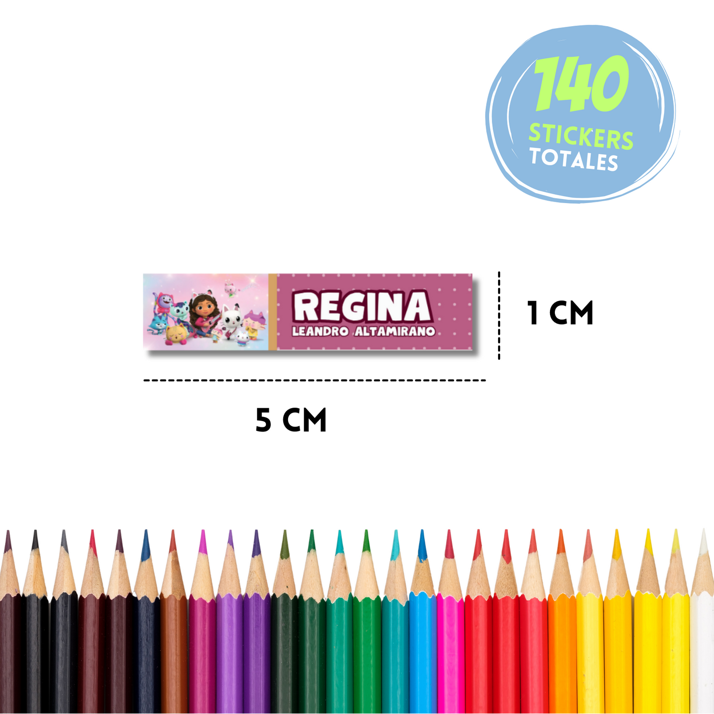 Ajolotito Personalized School Labels Notebooks, Books and Pencils 