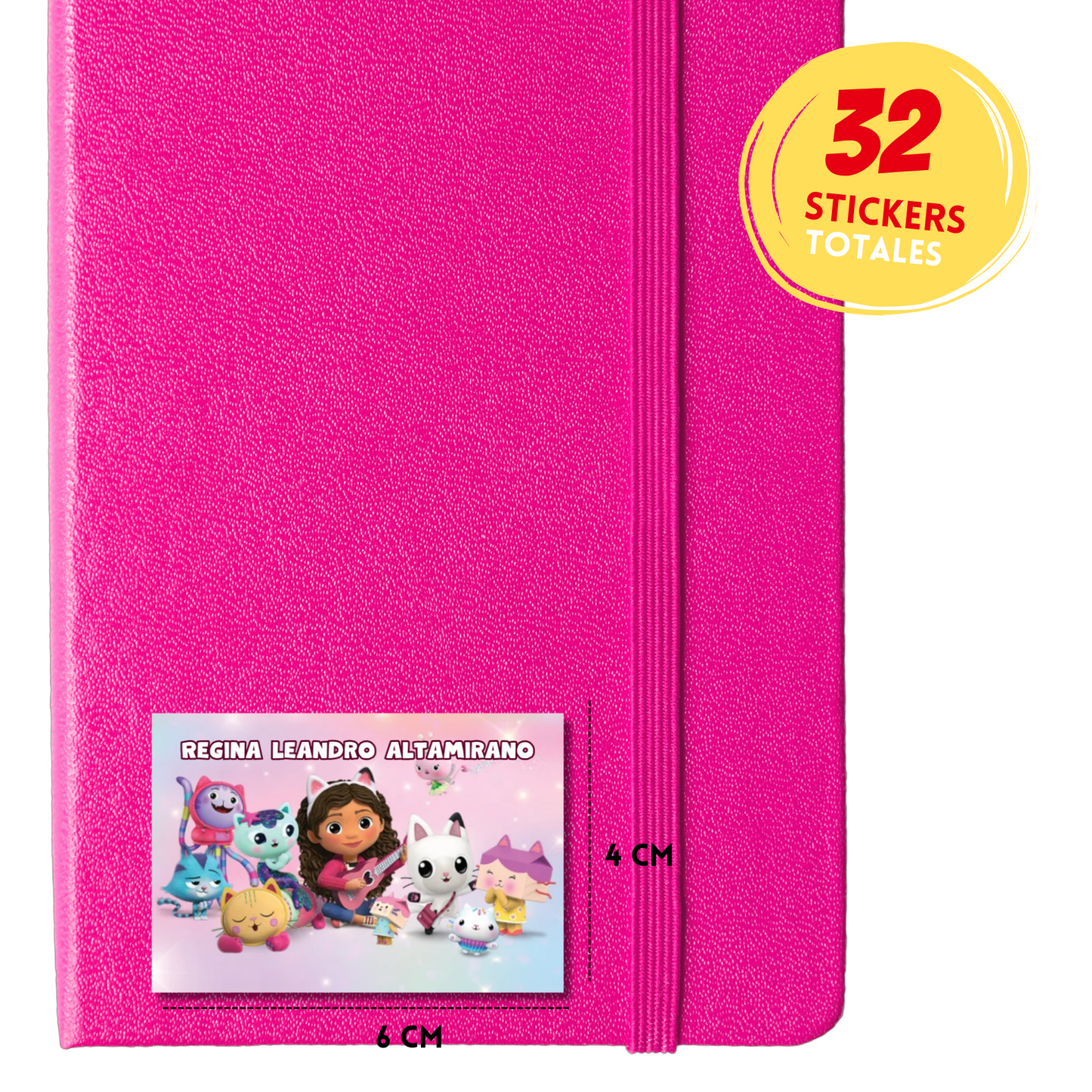 Ajolotito Personalized School Labels Notebooks, Books and Pencils 