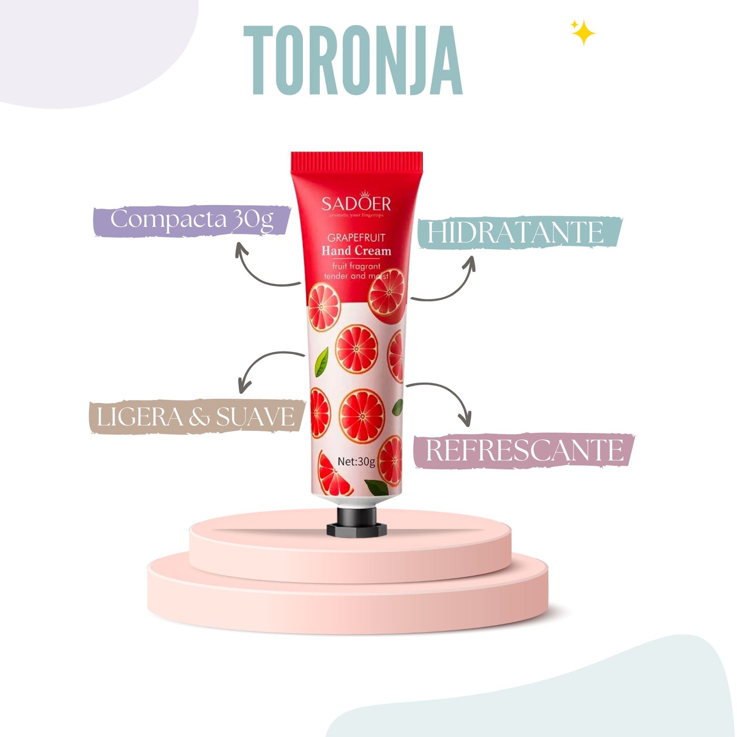 Grapefruit Aroma Pocket Hand Cream: Quick and Portable Hydration