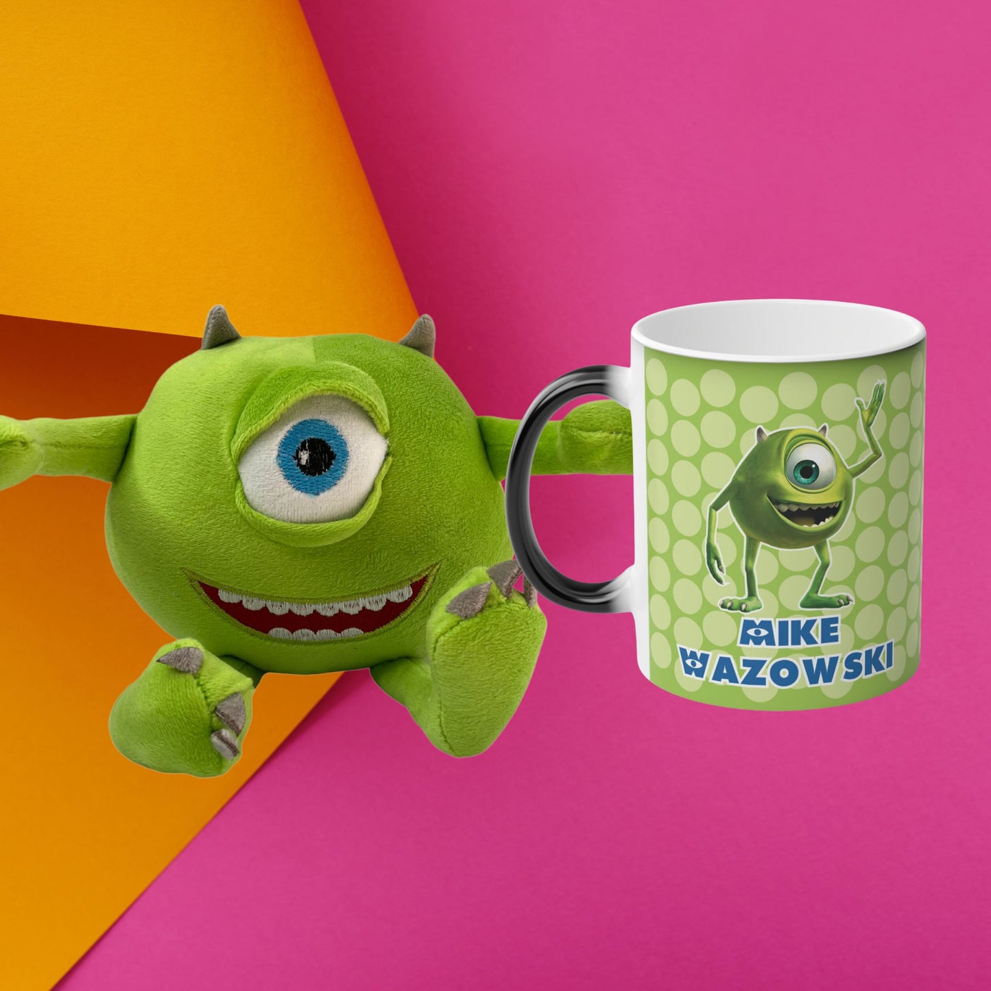 Mike Wazowski Loving Plush Gift Kit + Personalized Magic Mug