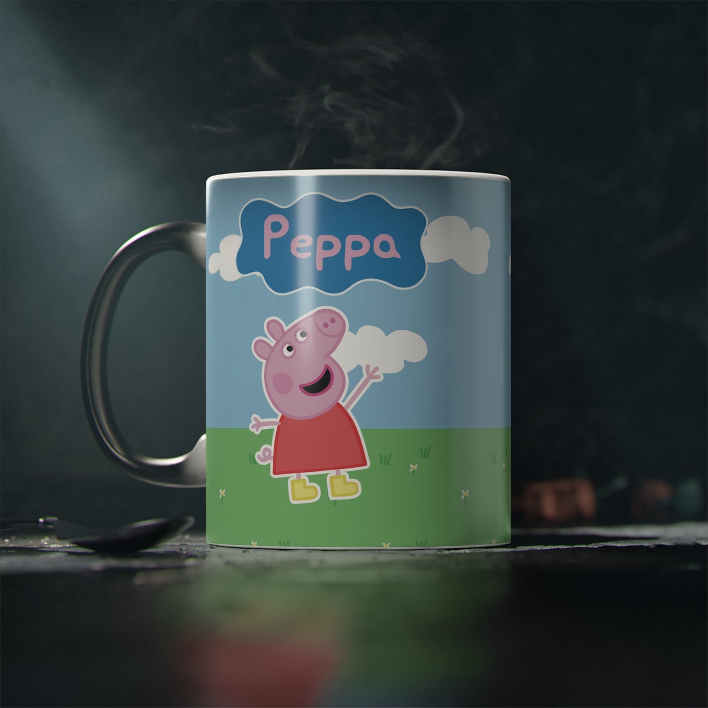 Peppa Pig Gift Kit Loving Plush Toy + Personalized Magic Mug