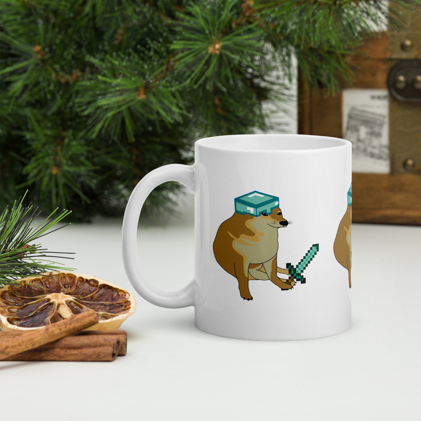 Cheems Minecraft Mug