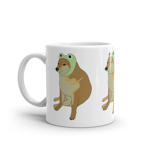 Cheems Frog Hat Mug