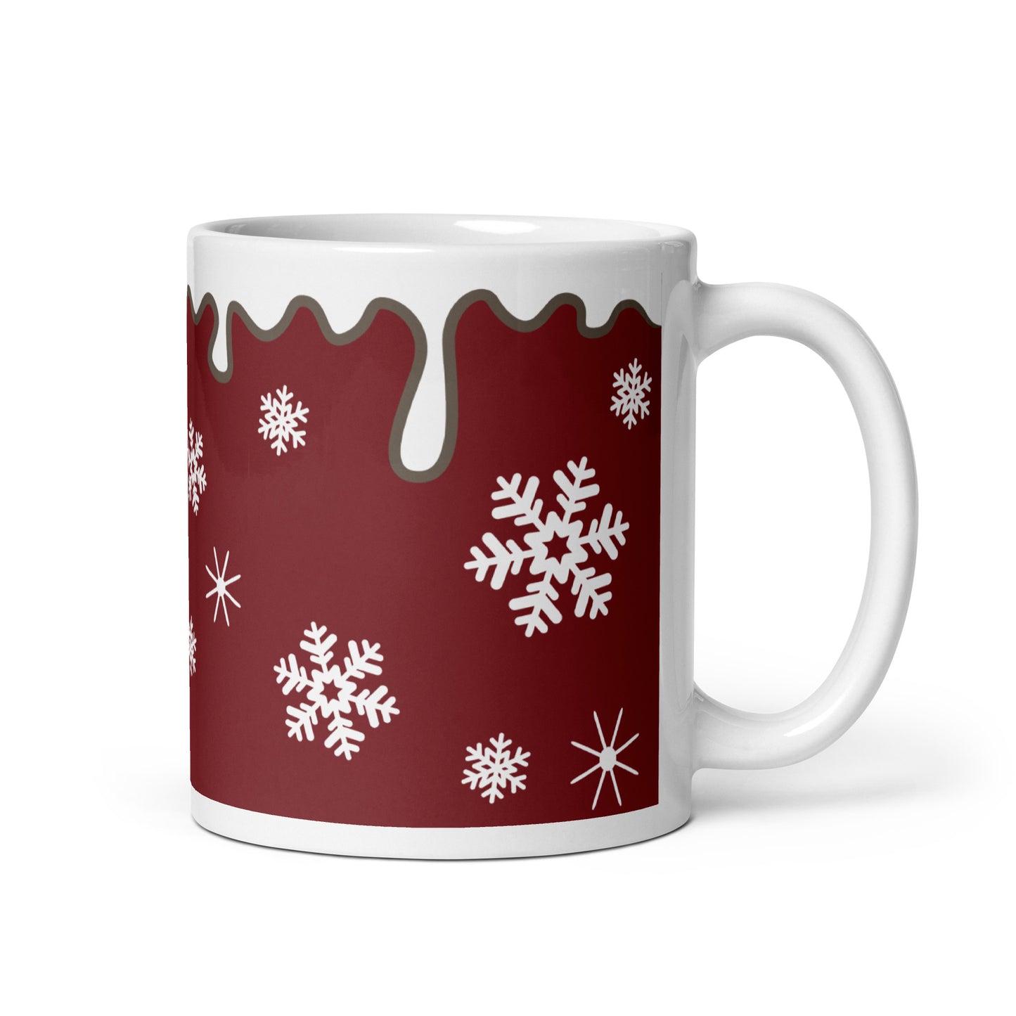 Snowflakes Christmas Mug