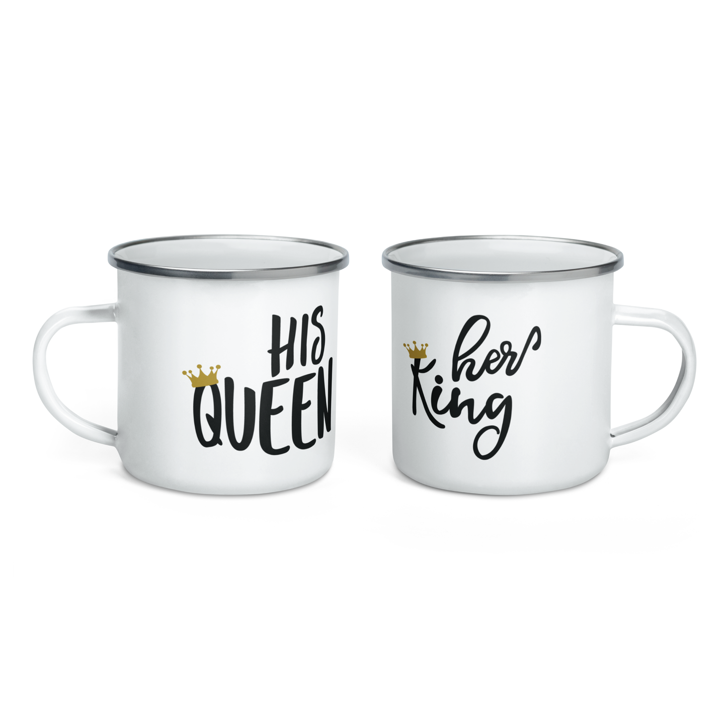 His Queen, Her King Couple Kit Mugs 