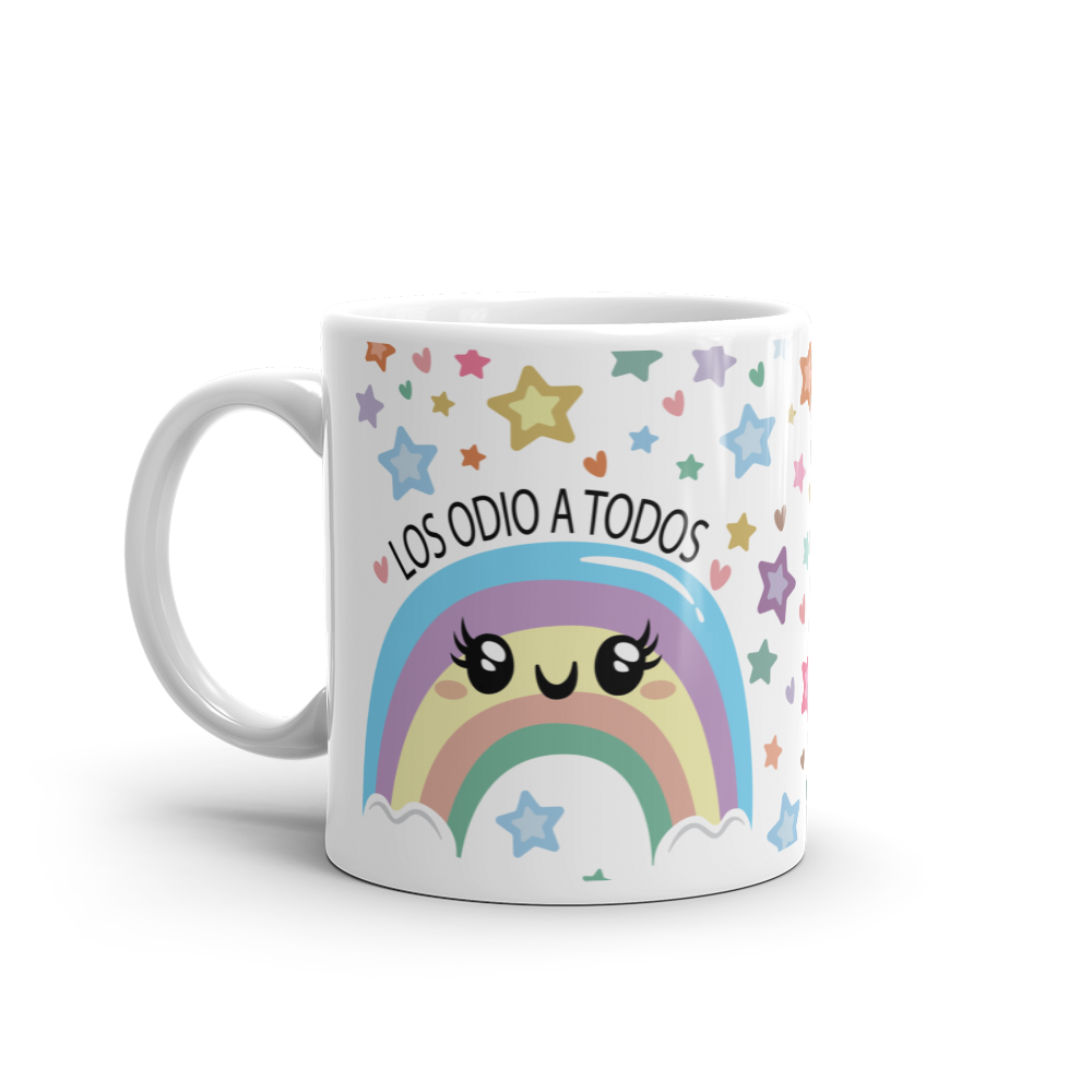 Rainbow I Hate You All Mug