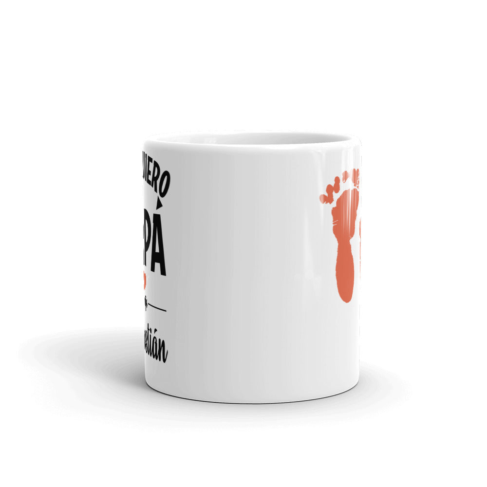 I Love You Dad 👣 Baby Footprints Mug