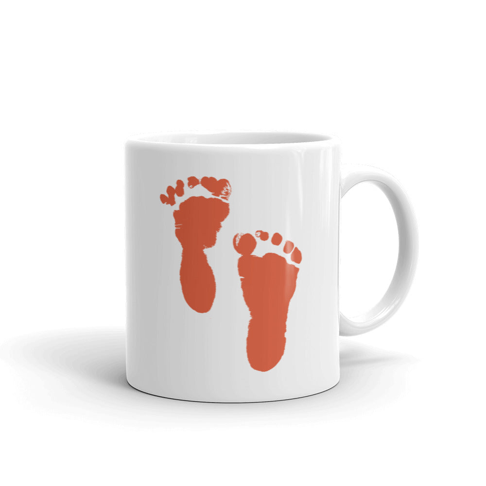 I Love You Dad 👣 Baby Footprints Mug