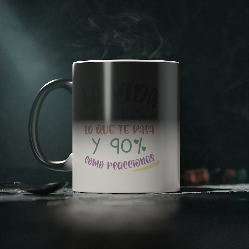 Life Is 10% What Happens To You And 90% How You React Mug 