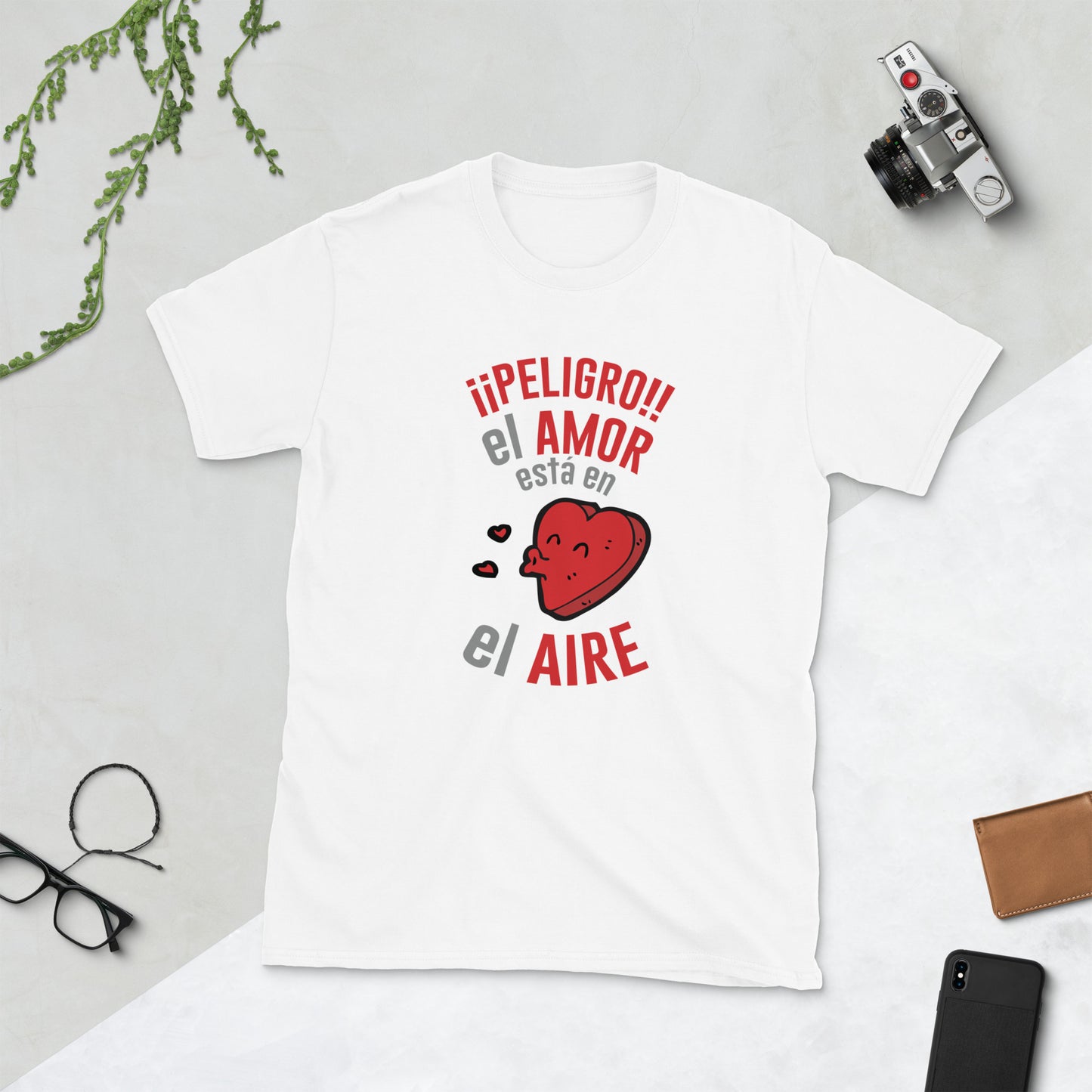 Danger!!! Love is in the air Anti-love T-shirt