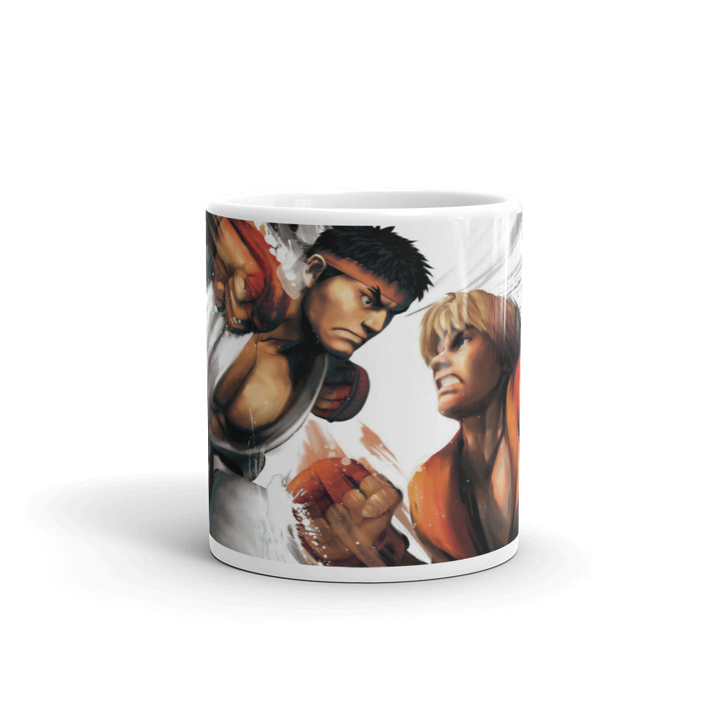 Street Fighter Ryu vs Ken Video Game Mug 