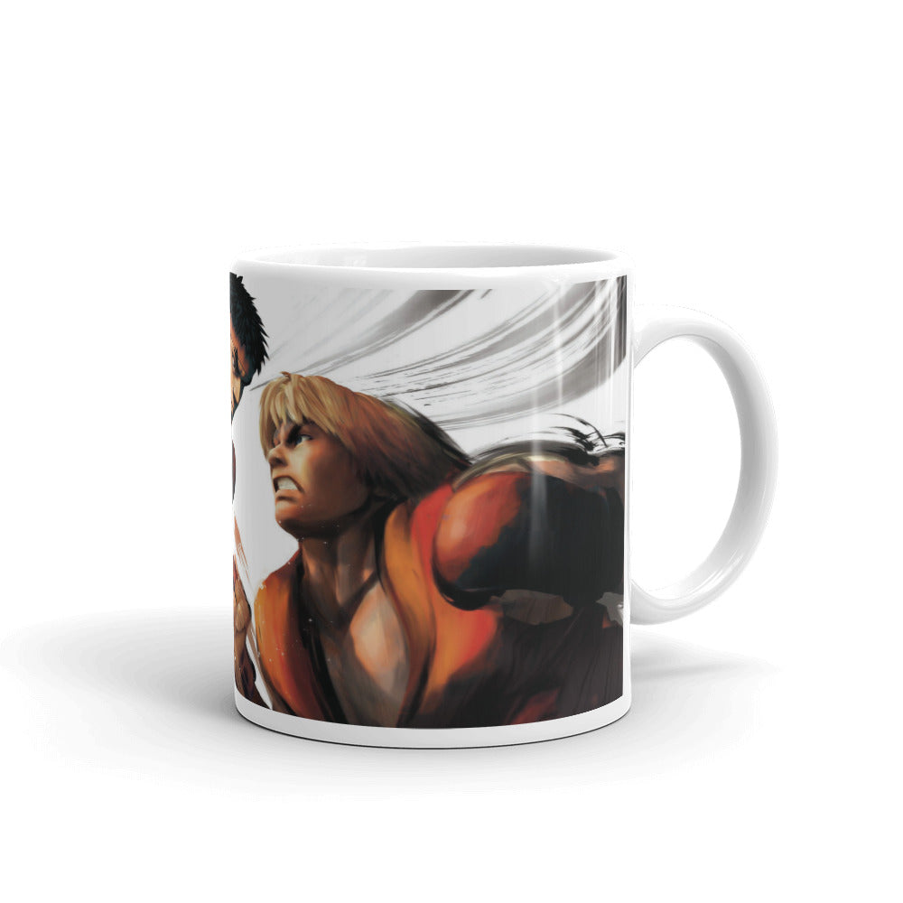 Street Fighter Ryu vs Ken Video Game Mug 