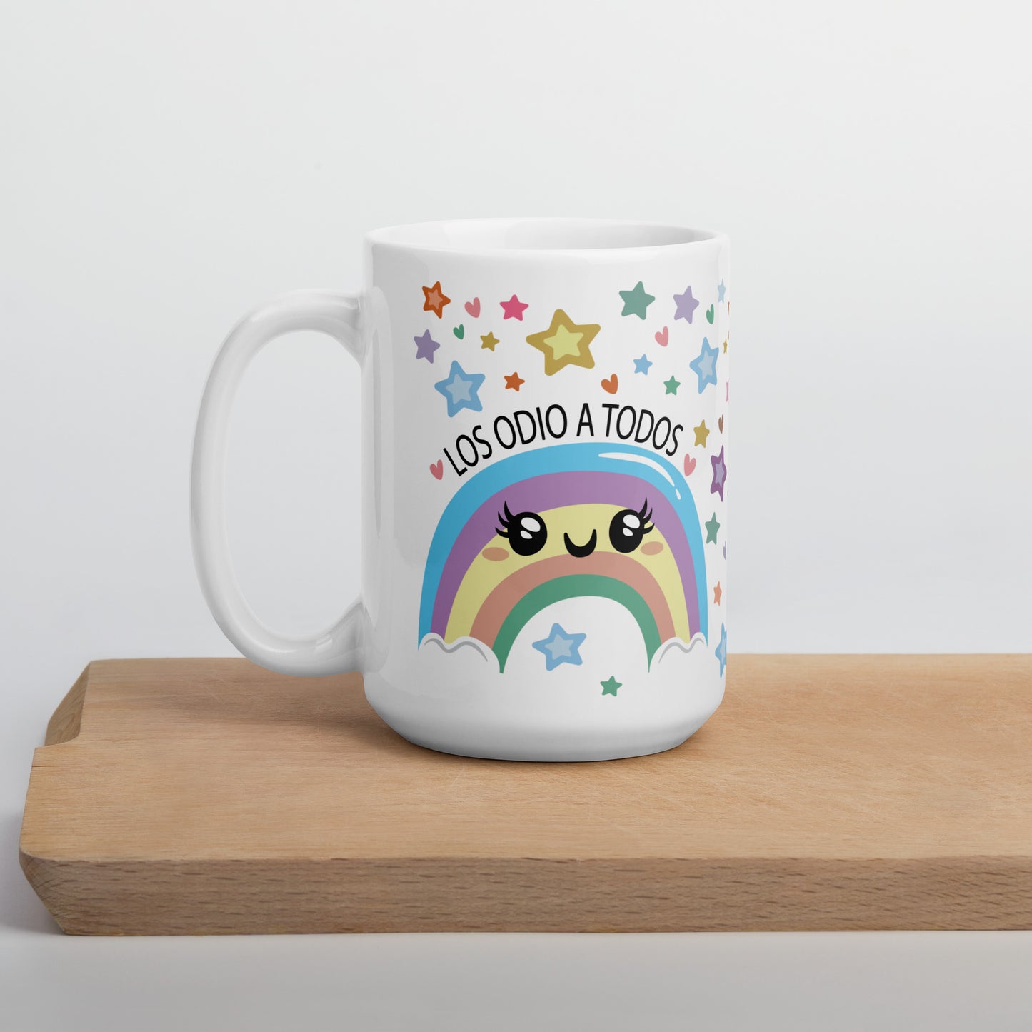 Rainbow I Hate You All Mug